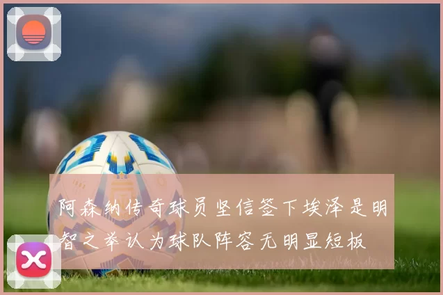 阿森纳传奇球员坚信签下埃泽是明智之举认为球队阵容无明显短板